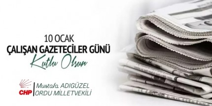 10 Ocak Gazeteciler Günü Kutlu Olsun